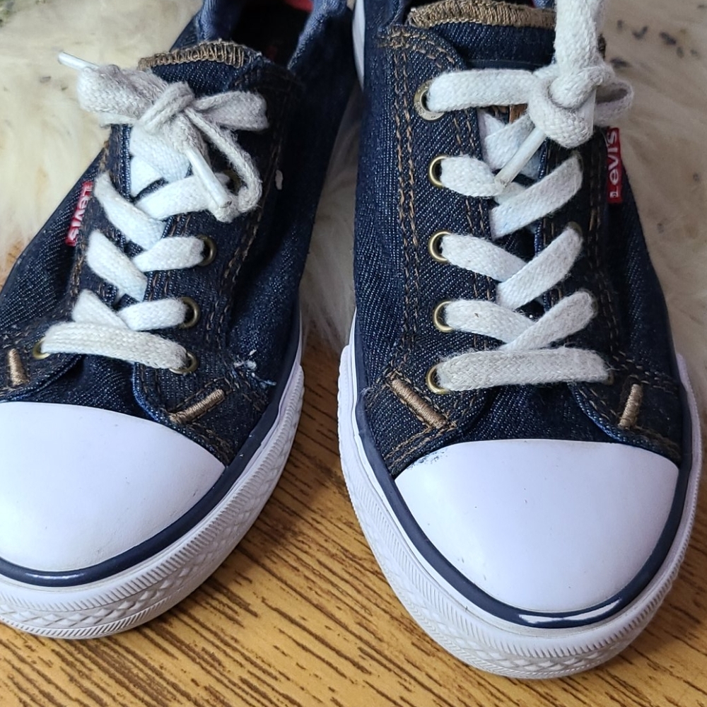 Levis denim shoes converse style size 2 - Picture 2 of 8